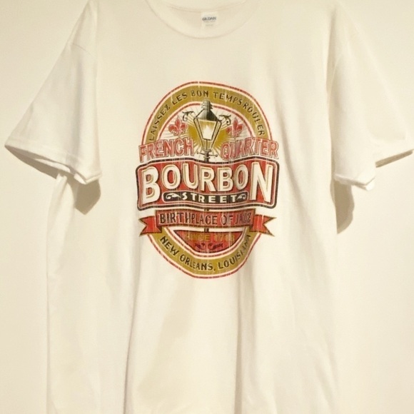 𝅺FRENCH Quarter Bourbon Street Graphic Tee Shirt LG - Picture 2 of 6